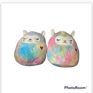 Lot of 2 SQUISHMALLOWS Leslie Llama XOXO 8inch